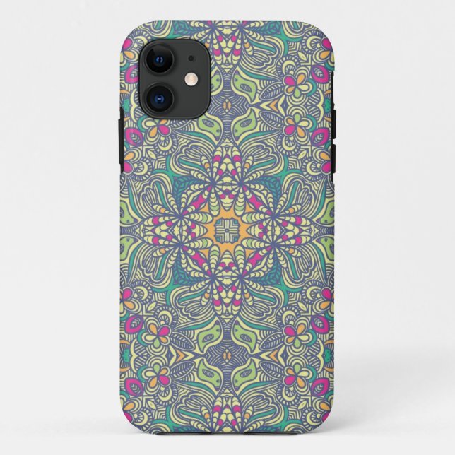 Funda De Case-Mate Para iPhone Antecedentes de cosecha abstracta (Reverso)