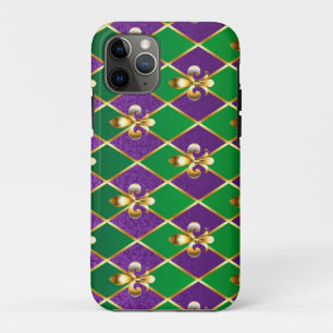 Funda Para iPhone 11 Pro Antecedentes de joyas Mardi Gras