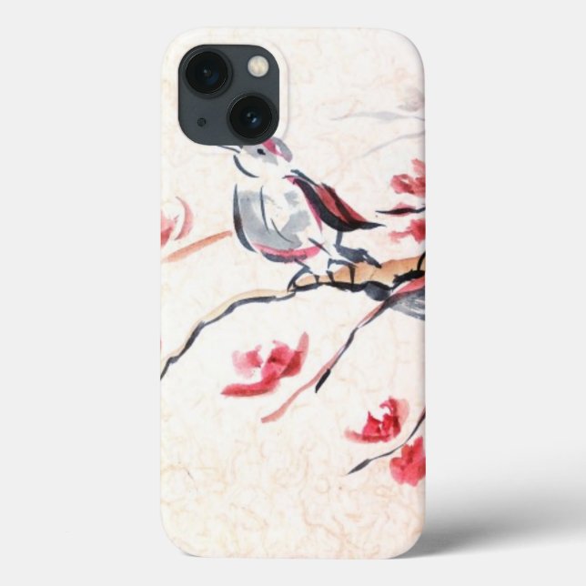 Funda De Case-Mate Para iPhone Antecedentes de pájaro (Reverso)