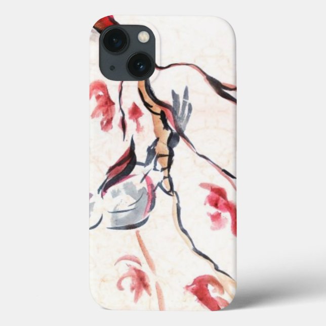 Funda De Case-Mate Para iPhone Antecedentes de pájaro (Reverso)