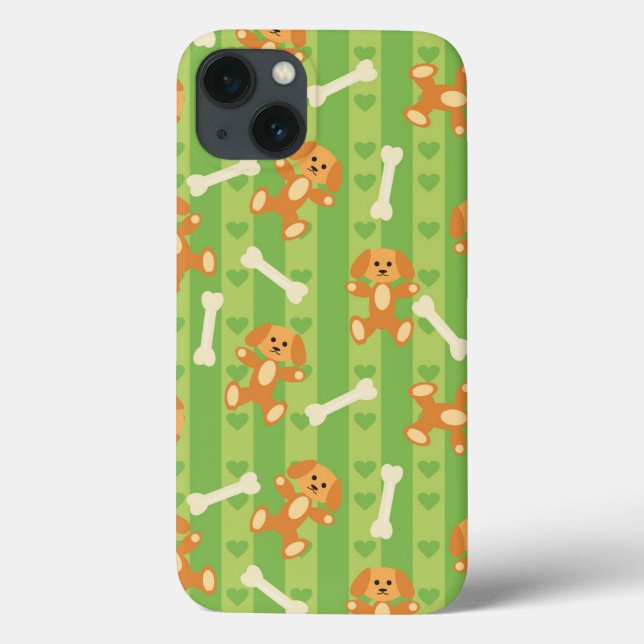 Funda De Case-Mate Para iPhone antecedentes de perros y huesos (Reverso)
