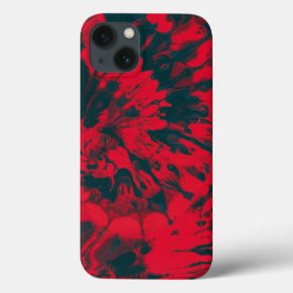Funda Para iPhone 13 Antecedentes Red Black Tye
