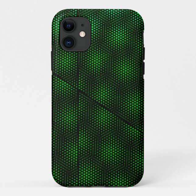 Funda De Case-Mate Para iPhone Antecedentes verdes abstractos (Reverso)