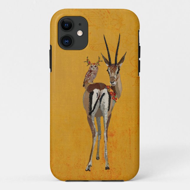 FUNDA DE Case-Mate PARA iPhone ANTELOPE Y OWL FLORAL (Reverso)