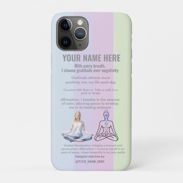 Funda De Case-Mate Para iPhone ANTI-Stress I CHOOSE GRATITUDE OVER NEGATIVITY (Reverso)