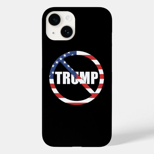 Funda De Case-Mate Para iPhone Anti-Trump pro-democracia (Reverso )