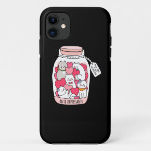 Funda Para iPhone 11 Antidepresivo para Gatos Regalo Divertido para Ama