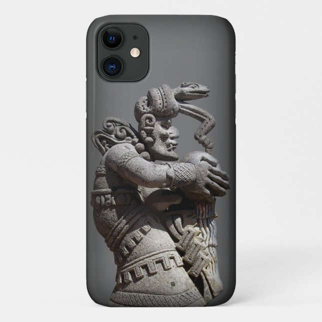 Funda De Case-Mate Para iPhone Antigua estatua maya (Reverso)
