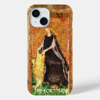 FUNDA PARA iPhone 15 ANTIGUA RENAISSANCE TAROS DE FORTITUD- FORTALECIMI