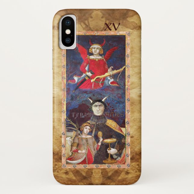 FUNDA DE Case-Mate PARA iPhone ANTIGUA RENAISSANCE TAROTS 15 / EL DIABLO (Reverso)