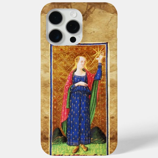 FUNDA DE Case-Mate PARA iPhone ANTIGUA RENAISSANCE TAROTS 17 / LA ESTRELLA (Reverso )