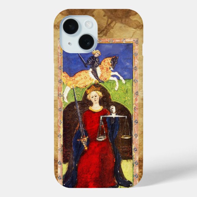 FUNDA DE Case-Mate PARA iPhone ANTIGUA RENAISSANCE TAROTS 8 / JUSTICIA (Reverso )
