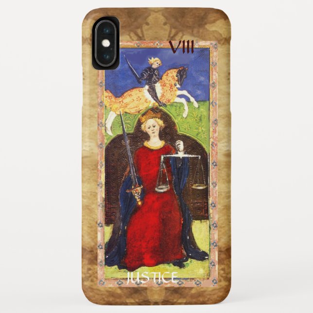 FUNDA DE Case-Mate PARA iPhone ANTIGUA RENAISSANCE TAROTS 8 / JUSTICIA (Reverso)