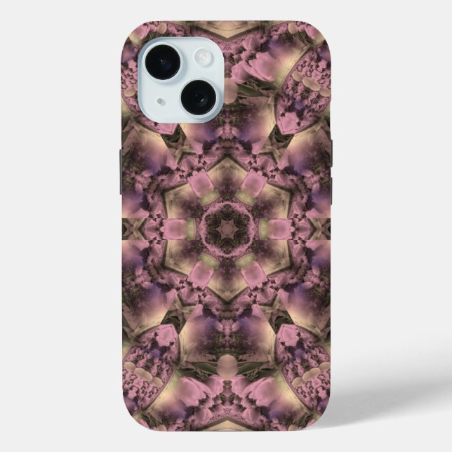 Funda De Case-Mate Para iPhone Antigüedad rosada victoriana (Reverso )