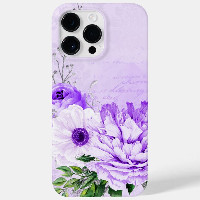 FUNDA DE Case-Mate PARA iPhone ANTIGUO BUSCADOR DE LAVANDERÍA Y FLORES (Reverso)
