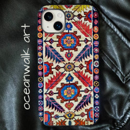 Funda Para iPhone 14 Plus De Case-Mate Antiguo Diseño de Leaf Negrita para Rug Oriental
