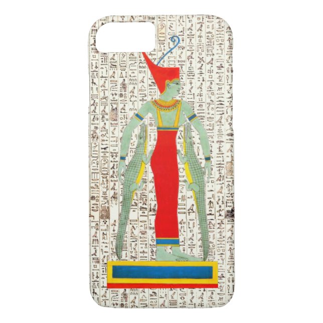 Funda De Case-Mate Para iPhone Antiguo Egipcio Dios Sobek Jeroglíficos Diseño Ca (Reverso)
