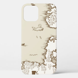 Funda Para iPhone 12 Antiguo mapa del Mar del Norte, Gran Bretaña y Esc