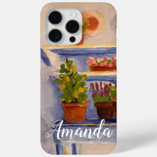 Funda Para iPhone 15 Pro Max Antiguo País Francés Sunny Estanques Al Aire Libre
