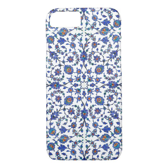 Funda De Case-Mate Para iPhone Antiguo patrón de mosaicos florales turcos hechos  (Reverso)