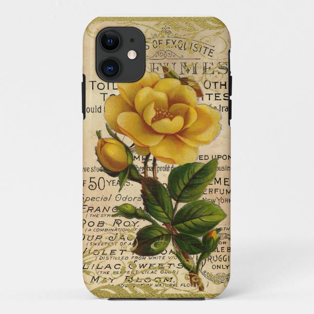 Funda De Case-Mate Para iPhone Antiguos Rosas de Francia (Reverso)