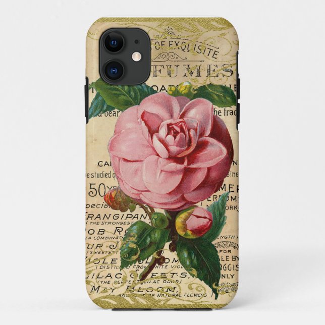 Funda De Case-Mate Para iPhone Antiguos Rosas de Francia (Reverso)