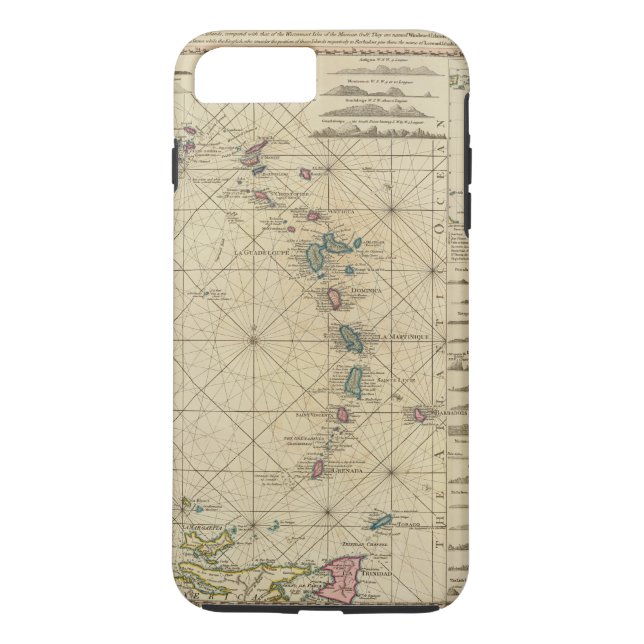 Funda De Case-Mate Para iPhone Antillas, islas de Charibbee (Reverso)