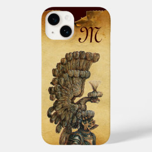 Funda Para iPhone 14 De Case-Mate ANTIQUE KNIGHT HELMET CON EAGLE Parchment