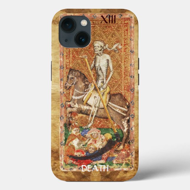 FUNDA DE Case-Mate PARA iPhone ANTIQUE RENAISSANCE TAROTS 13 / MUERTE (Reverso )