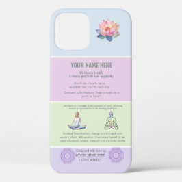 FUNDA PARA iPhone 12 ANTISTRESS STRESS RELAX YOGA MANDALA CALM