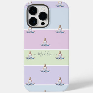 FUNDA PARA iPhone 14 PRO MAX DE Case-Mate ANTISTRESS YOGA RELAX BOLDE GIRL PASTEL