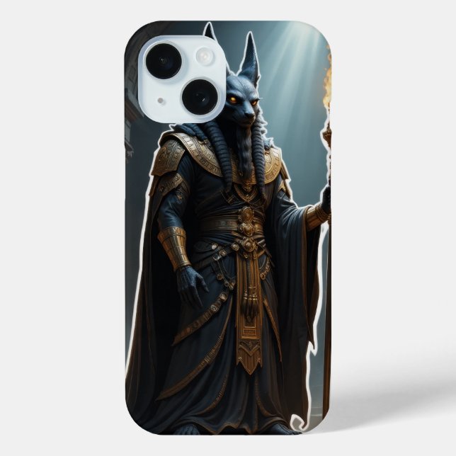 Funda De Case-Mate Para iPhone Anubis, Dios de los Muertos (Reverso )