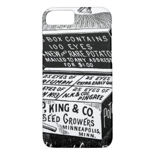 Funda Para iPhone 8/7 Anuncio de patatas antiguas extrañas
