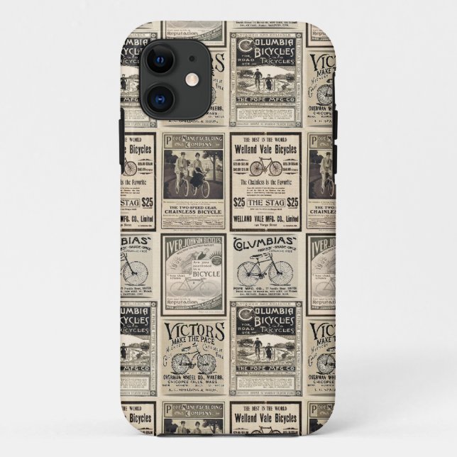 Funda De Case-Mate Para iPhone Anuncios del collage de la publicidad de la (Reverso)