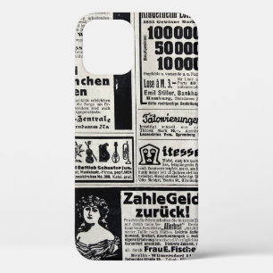 Funda Para iPhone 12 Anuncios típicos en alemán en una nueva Europa