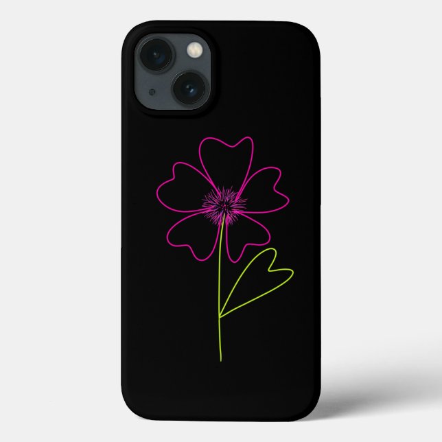 Funda De Case-Mate Para iPhone Apasionado por las flores rosas (Reverso)