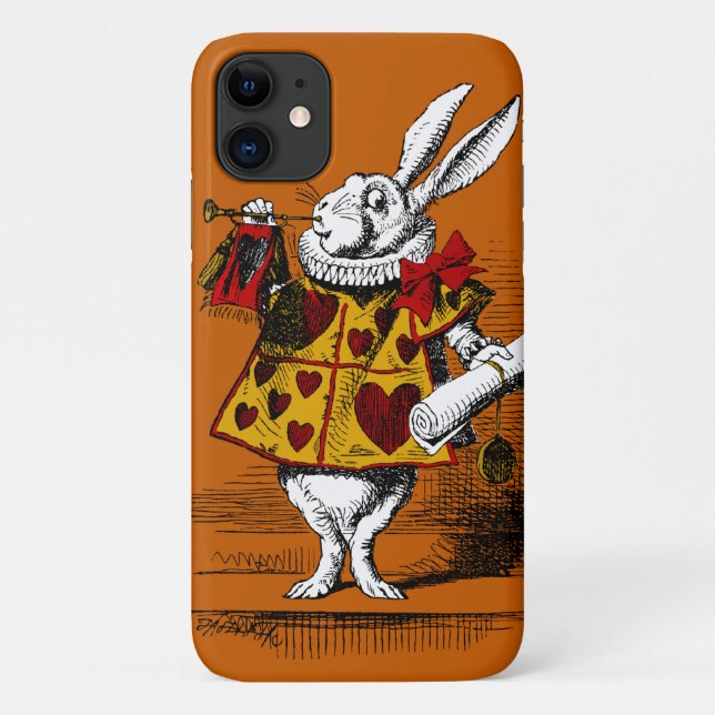Funda De Case-Mate Para iPhone Apenas el Conejo Blanco (Reverso)