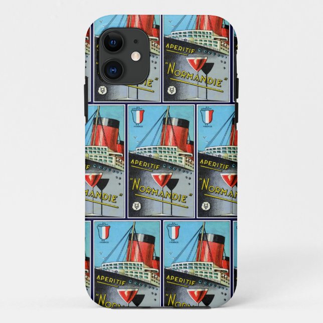 Funda De Case-Mate Para iPhone Apertif Normandie Francés 1930 (Reverso)