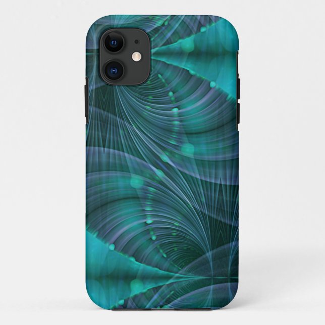 Funda De Case-Mate Para iPhone Apófisis Arte Fractal I - azul (Reverso)