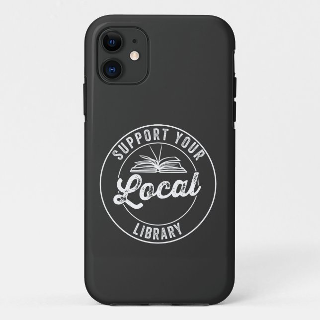 Funda De Case-Mate Para iPhone apoyar la biblioteca local (Reverso)