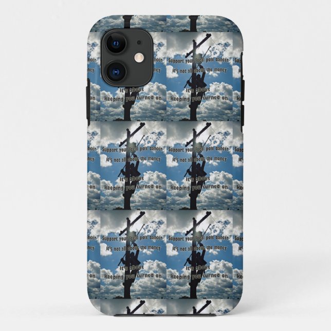 Funda De Case-Mate Para iPhone Apoye a su Lineman (Reverso)