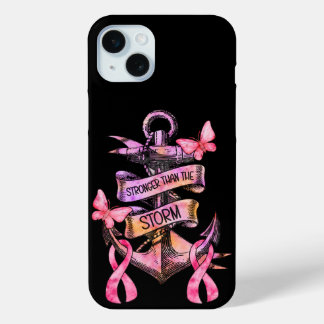 FUNDA PARA iPhone 15 MINI APOYO AL CÁNCER DE MAMA Y SENSIBILIZACIÓN