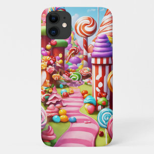 Funda Para iPhone 11 apple iPhone 11 Colorful candyland scenery backgro