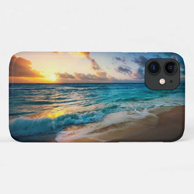 Funda De Case-Mate Para iPhone Apple iPhone 11 Funda-Ocean Beach Sunset (Reverso (horizontal))
