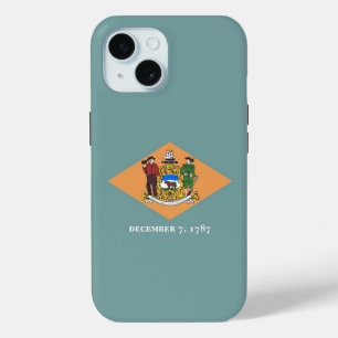 Funda Para iPhone 15 Apple iPhone 15 Funda-Mate con bandera de Delaware