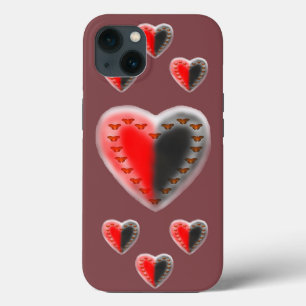title_seo2 Apple iPhone X, corazones de mariposa Yin Yang