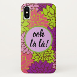 Funda Para iPhone X Apple/ Samsung ¡Oh la la! Monograma negrita floral