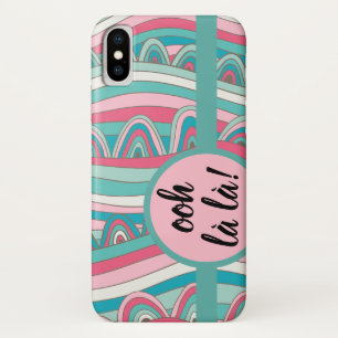 Funda Para iPhone X Apple/ Samsung Ooh la la! Monograma Negrita