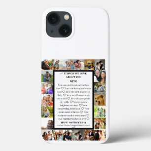 Funda Para iPhone 13 aprecio de mamá   Día de la Madre 22 Collage de fo
