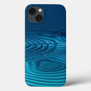 Funda Para iPhone 13 Aqua Blue Ripples